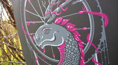 Our Desert Rose Dragon print will be in the Pinchflat Bike Poster Show in Columbus!