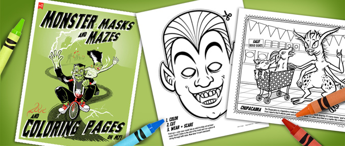 Monster Coloring Pages at Big Fun Toy Store
