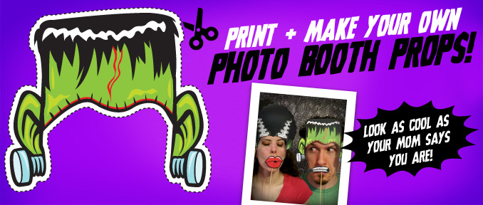 Halloween Photo Booth Props… Mwa Ha Ha Ha!