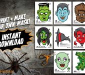 Printable Monster Masks